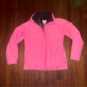 Columbia Interchange 2-in-1 Jacket  Waterproof/Windproof Pink Girls 18/20